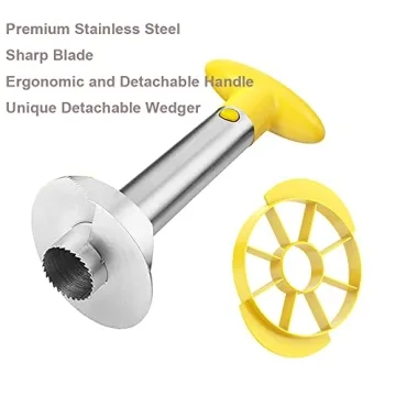 Easy Pineapple Corer Slicer - Quick & Mess-Free Prep