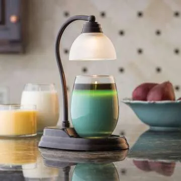Aurora Candle Warmer Lamp in Bronze