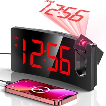 GOLOZA Projection Alarm Clock - A Modern Bedroom Companion