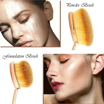 Professional Oval Makeup Brush Set for Flawless Application