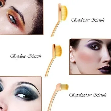 Professional Oval Makeup Brush Set for Flawless Application