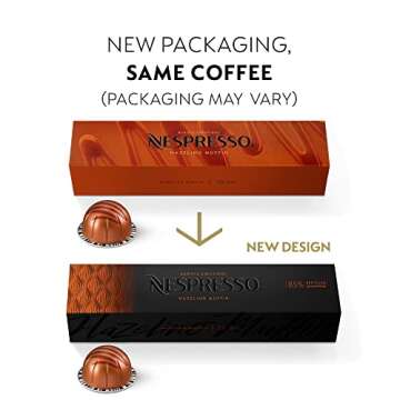 Nespresso Capsules VertuoLine, Hazelino Muffin, Mild Roast Coffee, 40-Count Coffee Pods