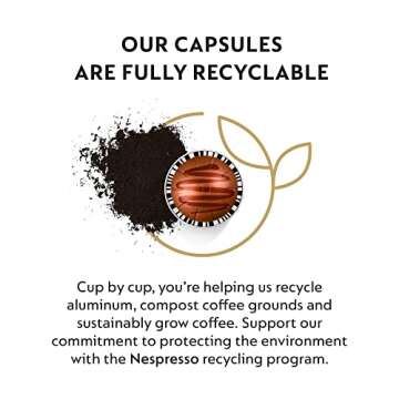 Nespresso Capsules VertuoLine, Hazelino Muffin, Mild Roast Coffee, 40-Count Coffee Pods