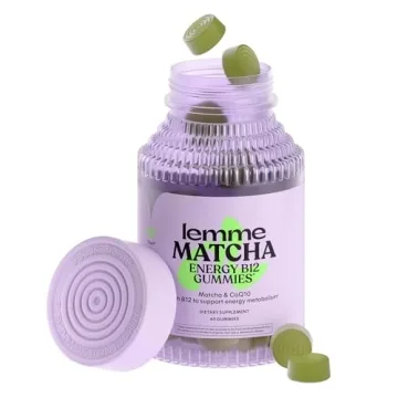 Lemme Matcha Superfood Energy Gummies with Organic Matcha Green Tea, Vitamin B12 and Antioxidant CoQ...