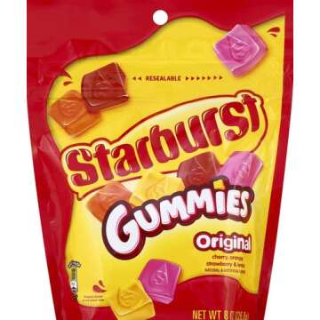 STARBURST Original Gummies Candy, 8-Ounce Grab N Go Size Resealable Bag