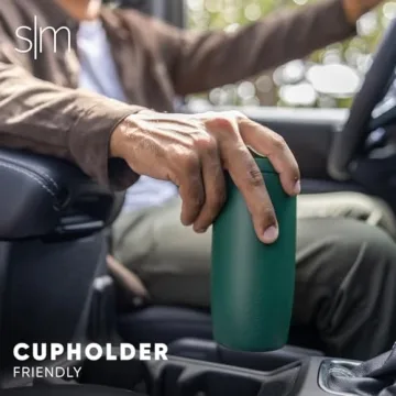 16oz Travel Coffee Mug - Spill-Proof & Stylish Green