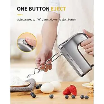 SHARDOR Hand Mixer - 350W Electric Mixer with Storage