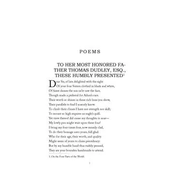 Explore The Poems of Anne Bradstreet Collection