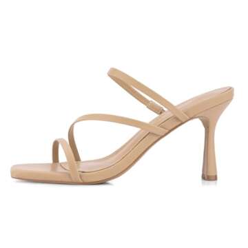 Shoe'N Tale Stylish Strappy Kitten Heels - Elegant Mules for Women