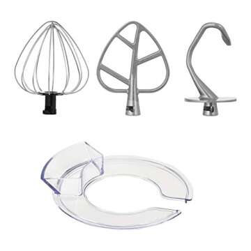 Amazon Basics Multi-Speed Stand Mixer with Attachments, Black