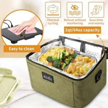 Aotto Electric Lunch Box - 3-in-1 Portable Food Warmer