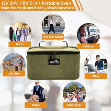 Aotto Electric Lunch Box - 3-in-1 Portable Food Warmer