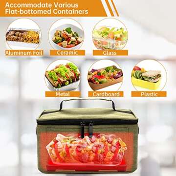 Aotto Electric Lunch Box - 3-in-1 Portable Food Warmer