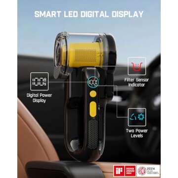 Fanttik Fold V10 Apex Pivot Vacuum - 17000Pa Suction Power