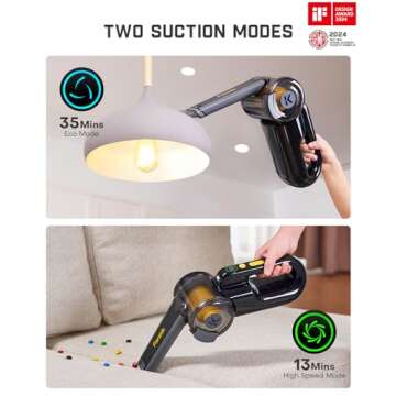 Fanttik Fold V10 Apex Pivot Vacuum - 17000Pa Suction Power