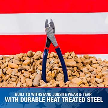 Southwire Made In America Terminal Crimper And Wire Cutter, 9" Terminal Crimper/Cutter (TCC9D-US)