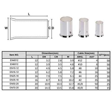300Pcs Wire Ferrule Kit - Tinned Copper Crimp Connectors
