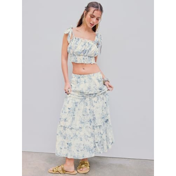 Stylish Floral Maxi Skirt for Beach Vacations