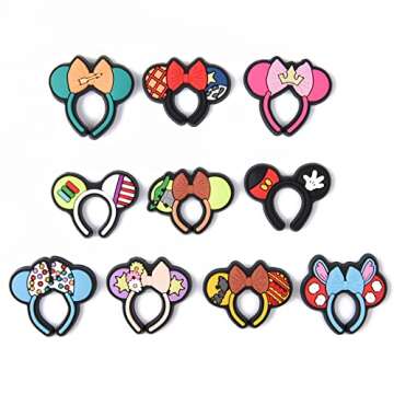 XQNB Lovely Shoe Charms for Kids Girls Women Shoes Decorations Bag Charms Birthday Party Favor