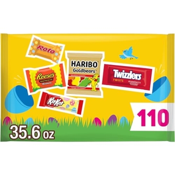 HERSHEY's Assorted Flavored Easter Candy Variety Bag, 27.79 oz (95 Pieces)