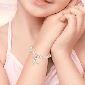 Dance Bracelet as Dancer Gifts for Girls, Adorable Birthday Gifts for Dancers as Girls Dance Stuff, ...