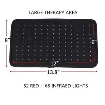 DGXINJUN Infrared Red Light Therapy Device Back Pain Relief FDA Cleared Led Pad Large Flexible Wearable Wrap (Two-Pads)