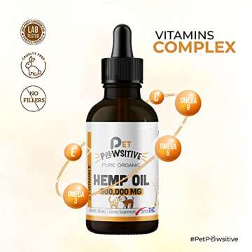 Hemp Oil for Dogs and Cats - 2 Pack - Organic Hemp Drops with Omega 3 6 9 - Hip and Joint Support