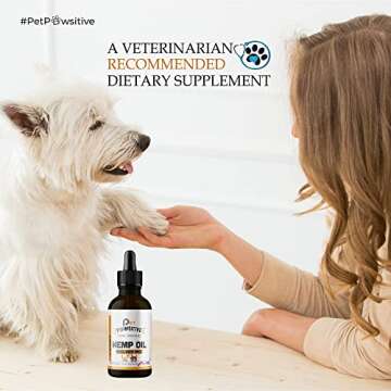 Hemp Oil for Dogs and Cats - 2 Pack - Organic Hemp Drops with Omega 3 6 9 - Hip and Joint Support