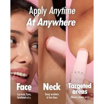 KAHI BALM SERIES | Wrinkle Bounce Multi Balm Stick | All-in-One Hydrating Lip Balm Eye Cream Neck Cream Make Up Base & Face Mist Moisture Balm Stick | Daily Face Moisturizer Stick