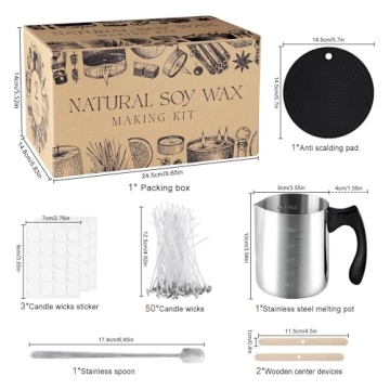 Wfmolcand Candle Making Kit for All Ages, Eco-Friendly Supplies