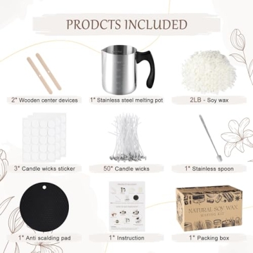 Wfmolcand Candle Making Kit for All Ages, Eco-Friendly Supplies