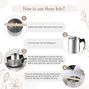 Wfmolcand Candle Making Kit for All Ages, Eco-Friendly Supplies