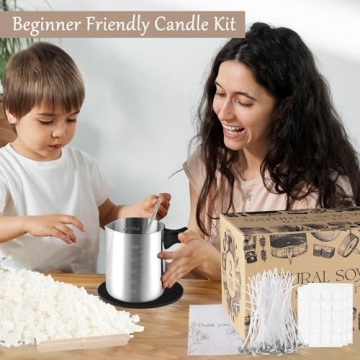 Wfmolcand Candle Making Kit for All Ages, Eco-Friendly Supplies