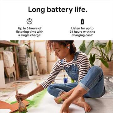 Google Pixel Buds A-Series Wireless Earbuds - Comfort and Quality