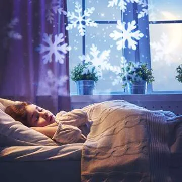 Tangkula Christmas Snowflake LED Projector Lighting