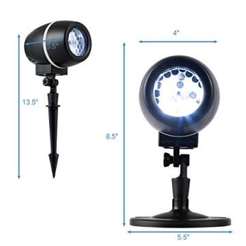 Tangkula Christmas Snowflake LED Projector Lighting