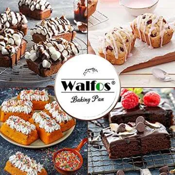 Walfos Silicone Mini Loaf Pan - Versatile & Non-Stick Baking