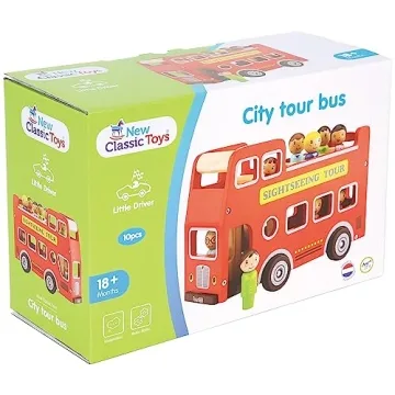 Exciting City Tour Bus Play Set with 9 Figures