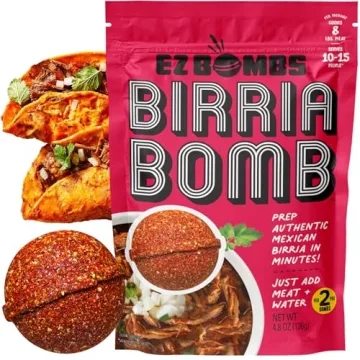 EZ Bombs Birria Bomb Seasoning, 2 Pack – Authentic Mexican Spice Mix for Tacos, Burritos, Nachos, ...