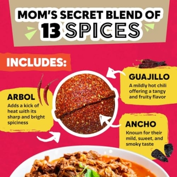 EZ Bombs Birria Bomb Seasoning, 2 Pack – Authentic Mexican Spice Mix for Tacos, Burritos, Nachos, and Quesadillas – Made with Real Chiles, Herbs, and Spices for Quick and Flavorful Meals