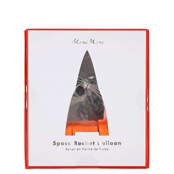 Meri Meri Rocket Balloon - Large Mylar Space Decor for Parties