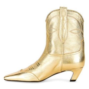 FSJ Comfort Square Toe Low Heel Ankle Boots for Women