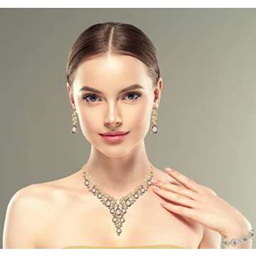 Elegant Paxuan Wedding Jewelry Set with Austrian Crystals
