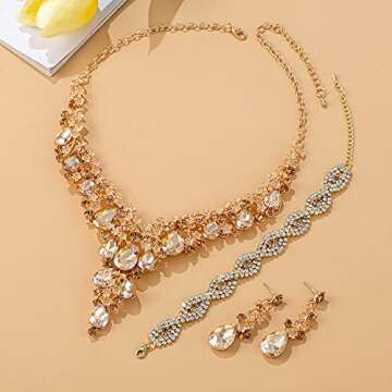 Elegant Paxuan Wedding Jewelry Set with Austrian Crystals