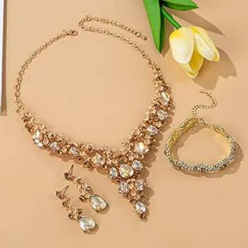 Elegant Paxuan Wedding Jewelry Set with Austrian Crystals