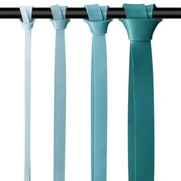 Retrospec Lift Resistance Pull Up Assistance Band Set for Working Out, Home Fitness, Toning, Stretching. Physical Therapy, Muscle Training & Exercise - Lightweight & Portable for Men & Women