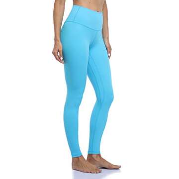 Colorfulkoala Women's Buttery Soft Yoga Pants - Blue Blossom