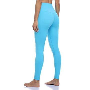 Colorfulkoala Women's Buttery Soft Yoga Pants - Blue Blossom