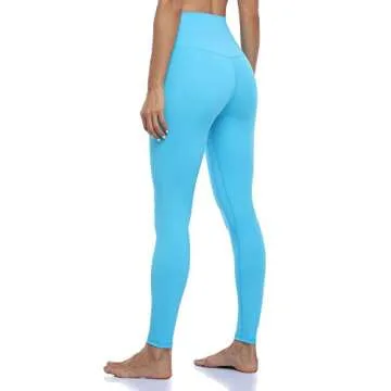 Colorfulkoala Women's Buttery Soft Yoga Pants - Blue Blossom