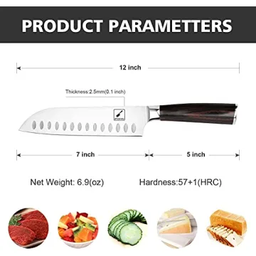 imarku 7 Inch Santoku Knife - Perfect Kitchen Gift